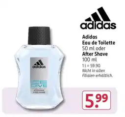 Rossmann Adidas Eau de Toilette 50 ml oder After Shave 100 ml Angebot