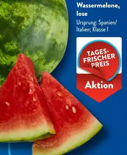 Aldi Süd Wassermelone, lose Angebot
