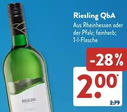 Aldi Süd Riesling QbA Angebot