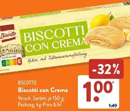 Aldi Süd BISCOTTO Biscotti con Crema Angebot