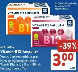 Aldi Süd MULTINORM Vitamin-B12-Ampullen Angebot