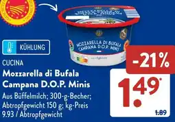Aldi Süd CUCINA Mozzarella di Bufala Campana D.O.P. Minis Angebot