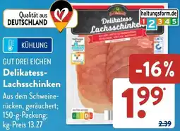 Aldi Süd GUT DREI EICHEN Delikatess Lachsschinken Angebot