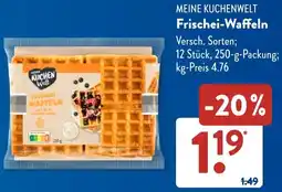 Aldi Süd MEINE KUCHENWELT Frischei-Waffeln Angebot