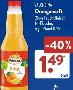 Aldi Süd VALENSINA Orangensaft Angebot