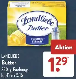 Aldi Süd LANDLIEBE Butter Angebot