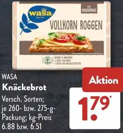 Aldi Süd WASA Knäckebrot Angebot