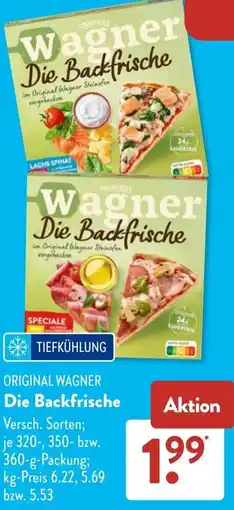 Aldi Süd ORIGINAL WAGNER Die Backfrische Angebot