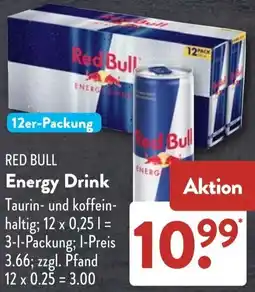 Aldi Süd RED BULL Energy Drink Angebot