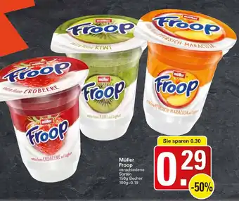 WEZ Müller Froop 150g Becher Angebot