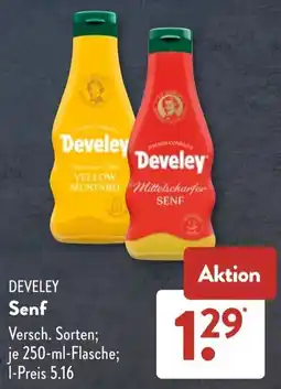Aldi Süd DEVELEY Senf Angebot