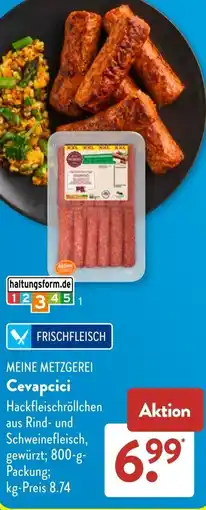 Aldi Süd MEINE METZGEREI Cevapcici Angebot