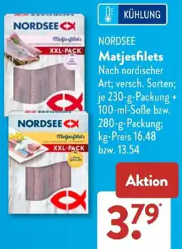 Aldi Süd NORDSEE Matjesfilets Angebot