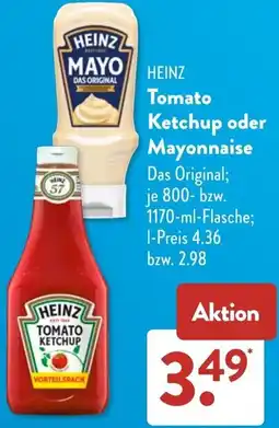 Aldi Süd HEINZ Tomato Ketchup oder Mayonnaise Angebot