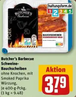 REWE Butcher's Barbecue Schweine Bauchscheiben Angebot