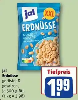 REWE ja! Erdnüsse Angebot