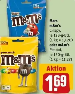 REWE Mars m&m's oder m&m's Peanut Angebot