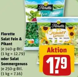 REWE Florette Salat Fein & Pikant oder Salat Sommergenuss Angebot
