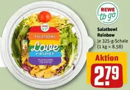 REWE REWE to go Salatbowl Rainbow Angebot
