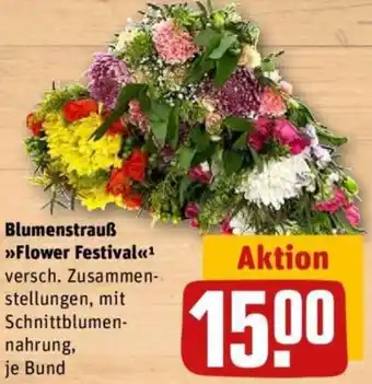 REWE Blumenstrauß Flower Festival Angebot