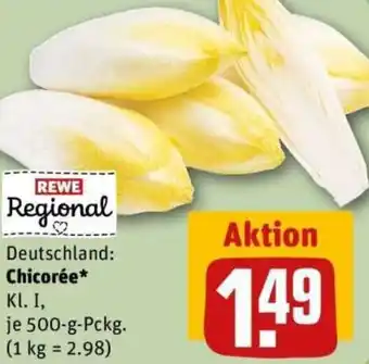 REWE Chicorée Angebot