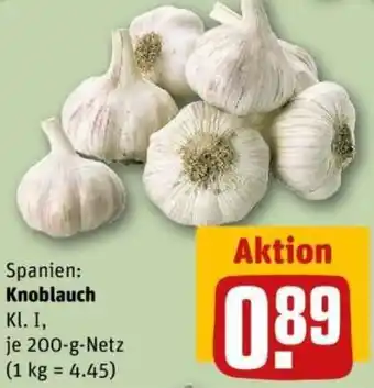 REWE Knoblauch Angebot