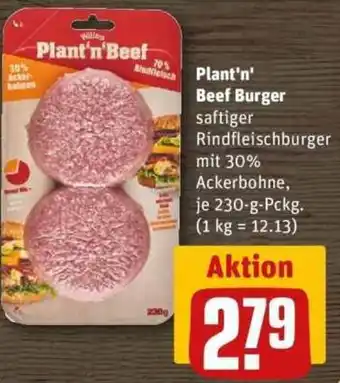 REWE Plant'n' Beef Burger Angebot