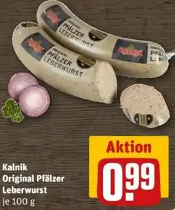 REWE Kalnik Original Pfälzer Leberwurst Angebot
