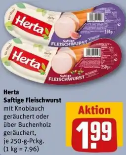 REWE Herta Saftige Fleischwurst Angebot