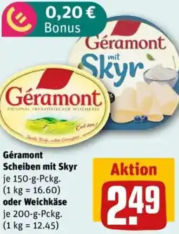 REWE Géramont Scheiben mit Skyr oder Weichkäse Angebot