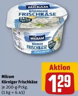 REWE Milram Körniger Frischkäse Angebot