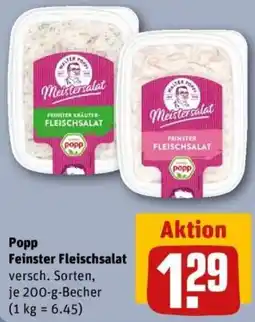 REWE Popp Feinster Fleischsalat Angebot
