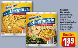 REWE Henglein Eierspätzle oder Schupfnudeln Angebot
