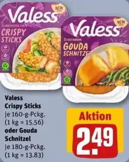 REWE Valess Crispy Sticks oder Gouda Schnitzel Angebot