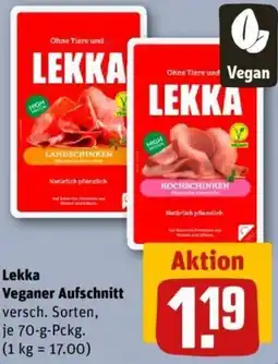REWE Lekka Veganer Aufschnitt Angebot