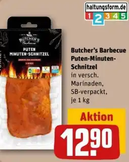 REWE Butcher's Barbecue Puten-Minuten Schnitzel Angebot