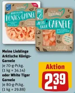 REWE Meine Lieblinge Arktische Königs Garnele oder White Tiger Garnele Angebot