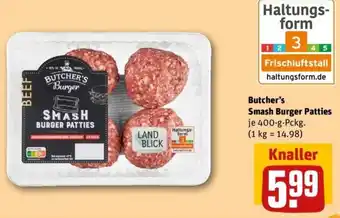 REWE Butcher's Smash Burger Patties Angebot