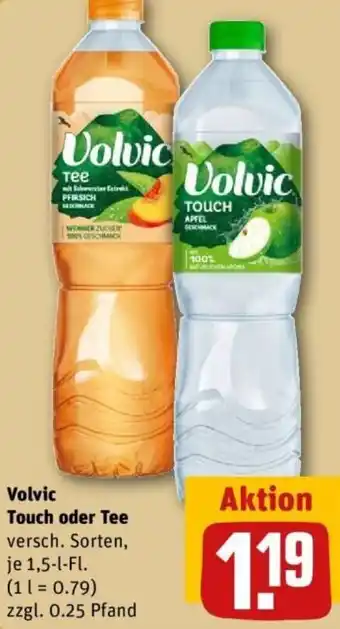REWE Volvic Touch oder Tee Angebot