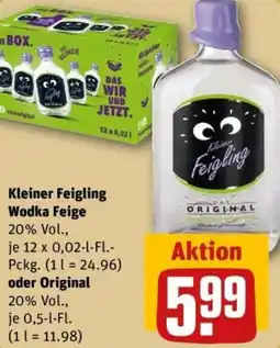 REWE Kleiner Feigling Wodka Feige oder Original Angebot
