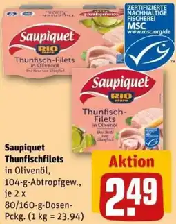 REWE Saupiquet Thunfischfilets Angebot