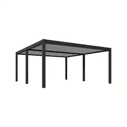 Netto Marken-Discount Pergoline Doppel Carport aus Aluminium 6 m x 5,3 m anthrazit Angebot