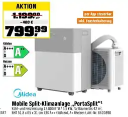 OBI Midea Mobile Split-Klimaanlage ,,PortaSplit" Angebot