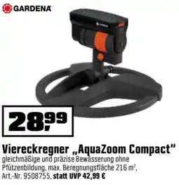 OBI GARDENA Viereckregner „AquaZoom Compact" Angebot