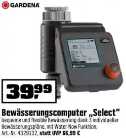 OBI GARDENA Bewässerungscomputer „Select" Angebot