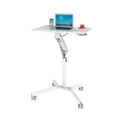 Netto Marken-Discount hjh OFFICE Stehschreibtisch STAND VM-SU I MDF Platte, Gestell aus Stahl Angebot