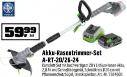 OBI LUX TOOLS Akku-Rasentrimmer-Set A-RT-20/26-24 Angebot