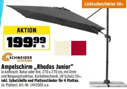 OBI SCHNEIDER SCHIRME Ampelschirm ,,Rhodos Junior" Angebot