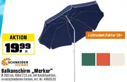 OBI SCHNEIDER SCHIRME Balkonschirm ,,Merkur" Angebot