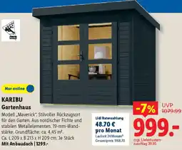 Lidl KARIBU Gartenhaus Angebot